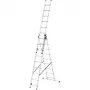 HAILO ProfiStep Combi scala in alluminio 3x12 pioli