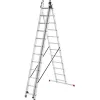 HAILO ProfiStep Combi scala in alluminio 3x12 pioli