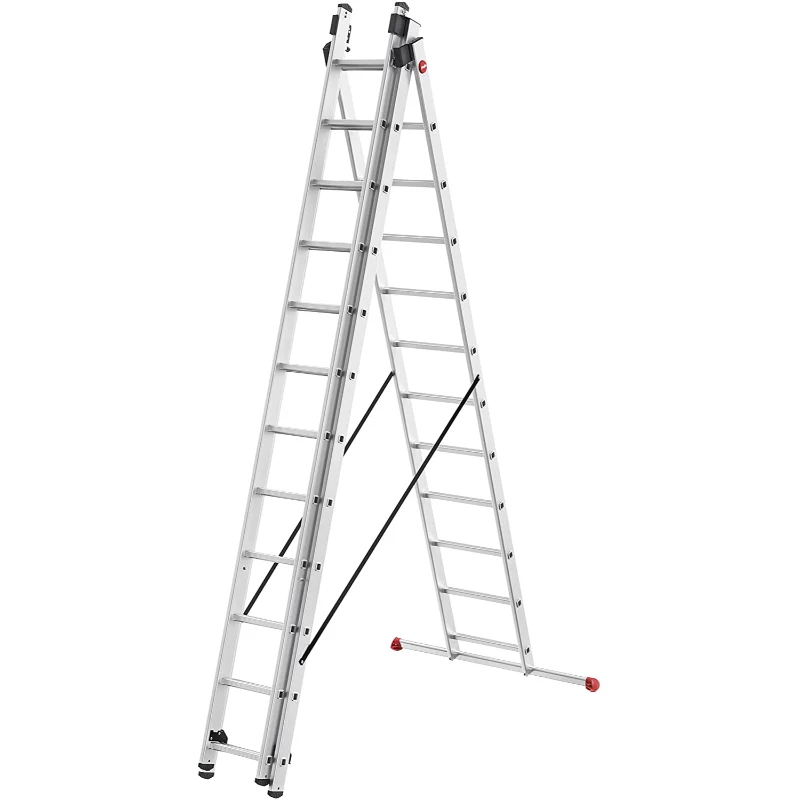 HAILO ProfiStep Combi scala in alluminio 3x12 pioli