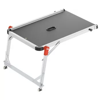 HAILO TP2 Pro piattaforma per scale - piattaforma di lavoro in alluminio regolabile per scale, 150 kg, EN 131