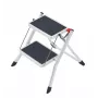 HAILO sgabello pieghevole MK60 StandardLine acciaio 2 gradini bianco