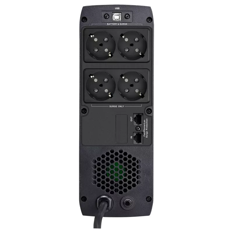 FSP ST 850 Tower 850VA 510W UPS line-interactive con protezione RJ45 e 4 prese Schuko