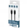 ANSMANN cavo dati e ricarica USB-C a USB-C, 1,2 m, 60W Power Delivery, nero