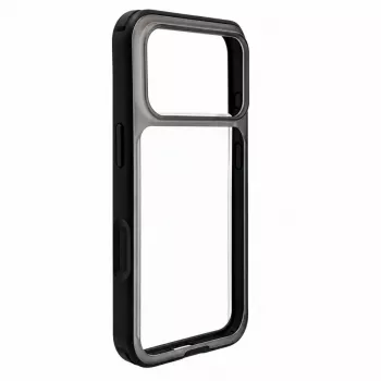 Evelatus Apple iPhone 17 Pro LiveCase custodia ibrida con supporto PC+TPU nero