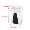 HSM Securio B22 distruggidocumenti a taglio a strisce 3,9mm bianco 16 fogli