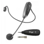 Stagg SUW 12H-BK sistema UHF wireless con headset, trasmettitore tascabile e ricevitore da tavolo, 12 canali, nero