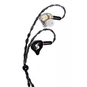 Stagg SPM-PRO BK cuffie in-ear monitor con driver dinamici da 10mm, cavo rimovibile, nero