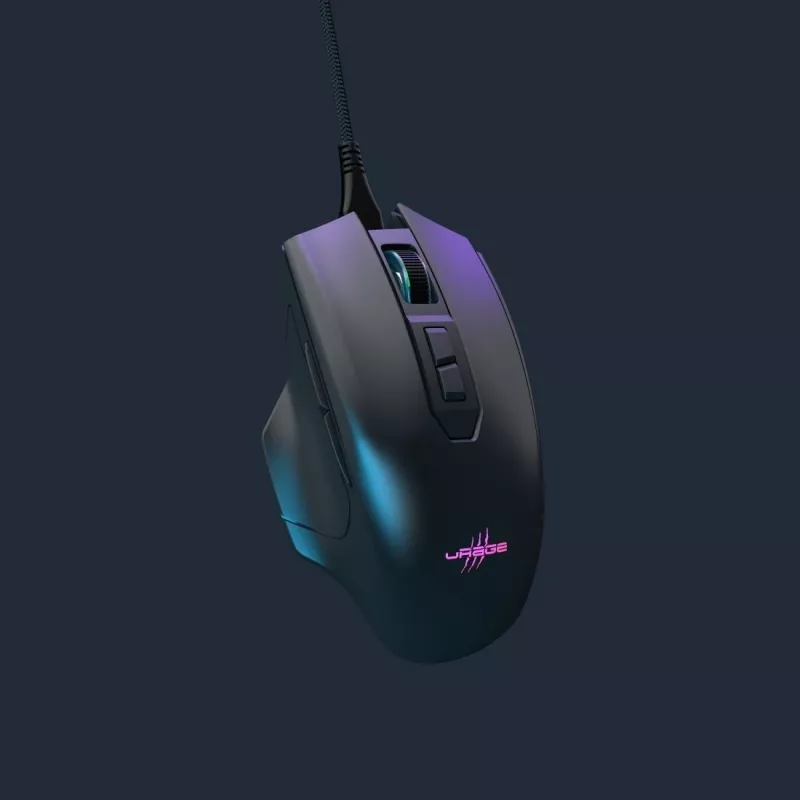 Hama uRage Reaper 410 mouse da gaming ottico con filo, 12000 DPI, 6 tasti programmabili, RGB, nero