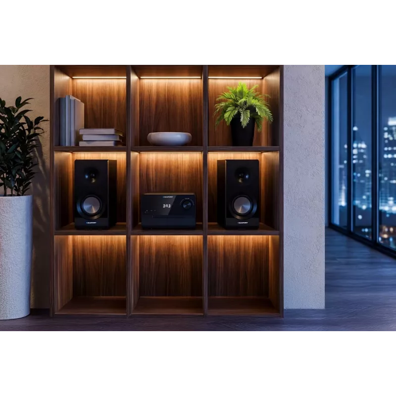 Blaupunkt MS49DAB micro impianto hi-fi con DAB+ e Bluetooth, nero