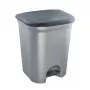 KEEEPER Torge pedale cestino per la raccolta differenziata 2x11L argento chiaro