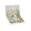 KEEEPER stuoia da viaggio Antek Winnie the Pooh, pieghevole, bianco, 70 x 50 x 5 cm