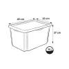 KEEEPER scatola con coperchio 30L Karolina Paw Patrol 45x35x27cm azzurro