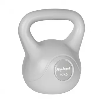REBEL ACTIVE Kettlebell Bitumen 20 kg grigio