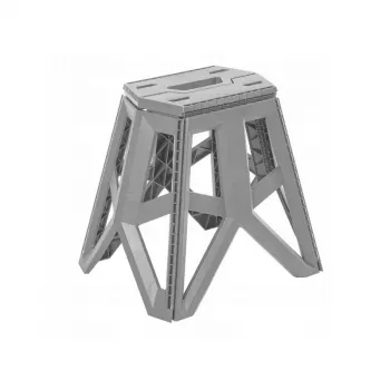 KEEEPER Tom sedia da campeggio pieghevole, portata 120 kg, grigio