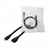 LogiLink CU0121 cavo prolunga USB 2.0 da connettore maschio Micro-B a connettore femmina Micro-B, 1 m, nero