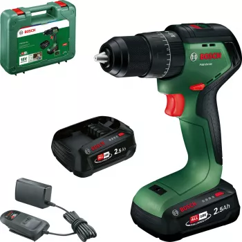 Bosch PSB18V-60 avvitatore a percussione a batteria brushless 18V con 2 batterie da 2,5Ah e caricabatterie in valigetta