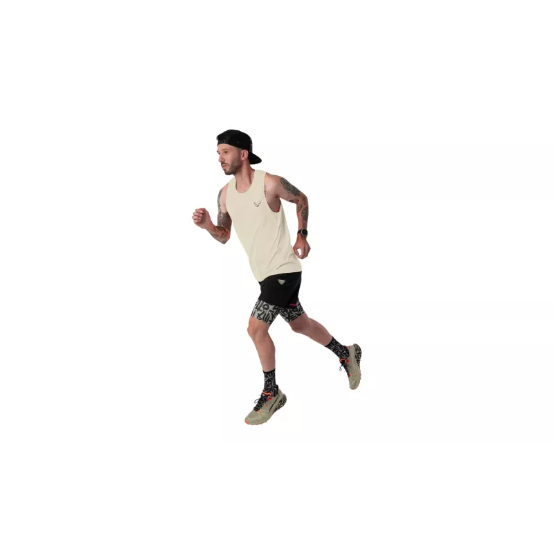 Dynafit Trail Tank maglietta da running uomo Overcast XL poliestere riciclato senza maniche