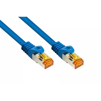 Kabelmeister cavo patch Cat.7 S/FTP, RJ45, TPE senza alogeni, blu, 0,5m