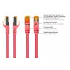 Kabelmeister cavo patch RJ45 Cat.7 S/FTP, guaina TPE, senza alogeni, magenta, 0,25m