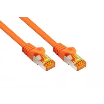 KABELMEISTER cavo patch Cat.7 S/FTP, RJ45, TPE, senza alogeni, arancione, 1,5m
