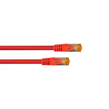 Kabelmeister cavo patch Cat.7 S/FTP, RJ45, TPE, senza alogeni, rosso, 0,15 m
