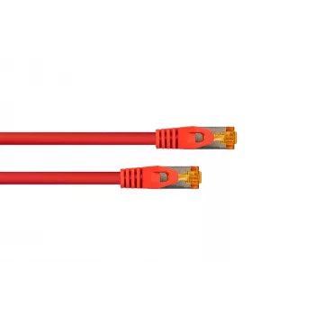 Kabelmeister cavo patch Cat.7 S/FTP, RJ45, guaina TPE, senza alogeni, rosso, 0,25m