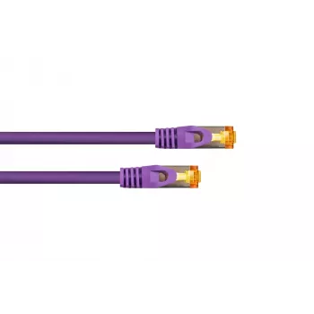 KABELMEISTER cavo patch RJ45 Cat.7 S/FTP, 10m, viola, TPE senza alogeni, 10GbE 600MHz