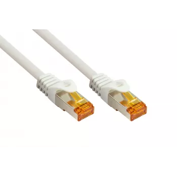 KABELMEISTER cavo patch RJ45 Cat.7 S/FTP 2m bianco - TPE senza alogeni, 10GbE, 600MHz