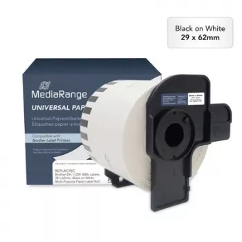 MediaRange DK-11209 etichette termiche dirette compatibili 29x62mm 800 etichette bianco