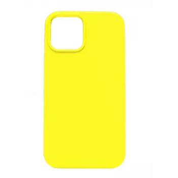 Evelatus custodia in silicone Premium Soft Touch per Apple iPhone 12 mini giallo limone