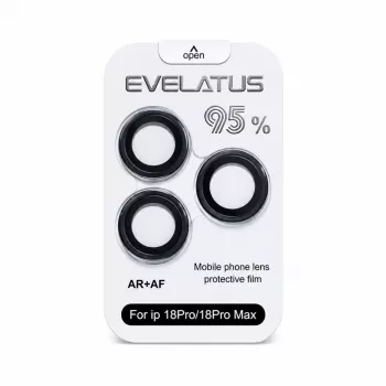 Evelatus Apple iPhone 18 Pro / 18 Pro Max vetro protettivo per obiettivo fotocamera Armor Black