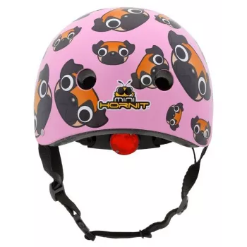 Hornit Pug Casco per bicicletta bambino con luci LED - Rosa, 48-53 cm PUS806