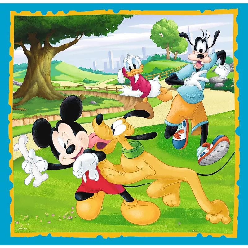 Trefl puzzle 3-in-1 Mickey Mouse and Friends - 20, 36, 50 pezzi