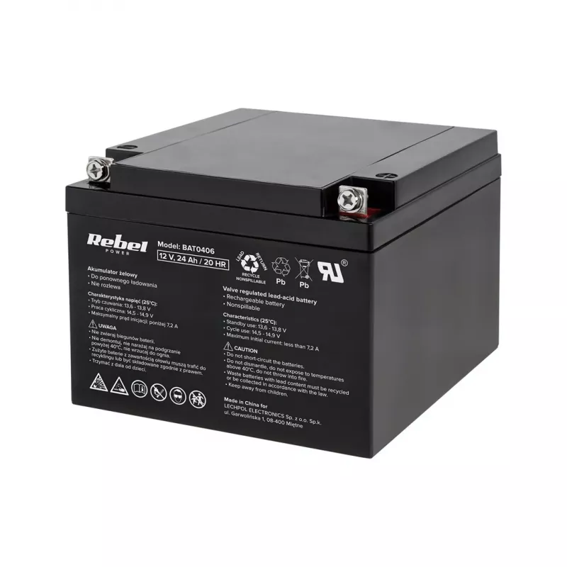 Batteria al gel Rebel 12V 24Ah