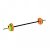 REBEL ACTIVE set manubri ghisa 20 kg con barra 140 cm