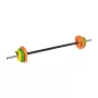 REBEL ACTIVE set manubri ghisa 20 kg con barra 140 cm