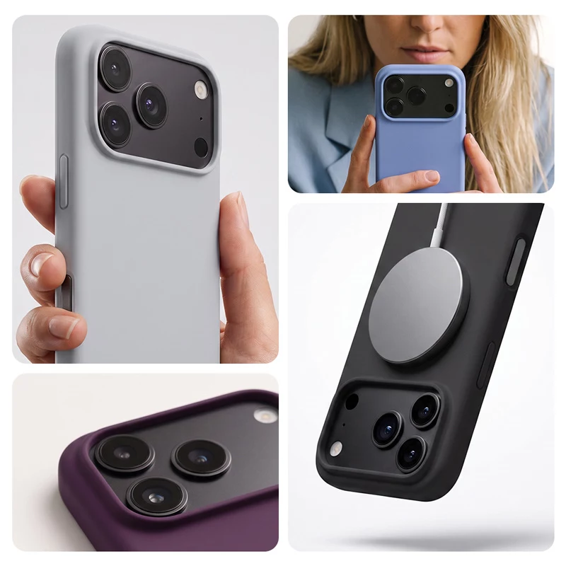 Crong Color Cover custodia magnetica per iPhone 18 Pro Max / 17 Pro Max (blu)