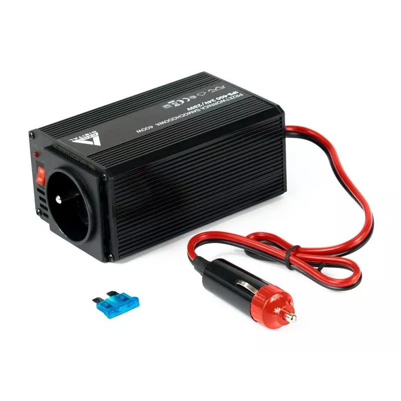 AZO Digital IPS-400 inverter DC 24V a AC 230V onda sinusoidale modificata 400W