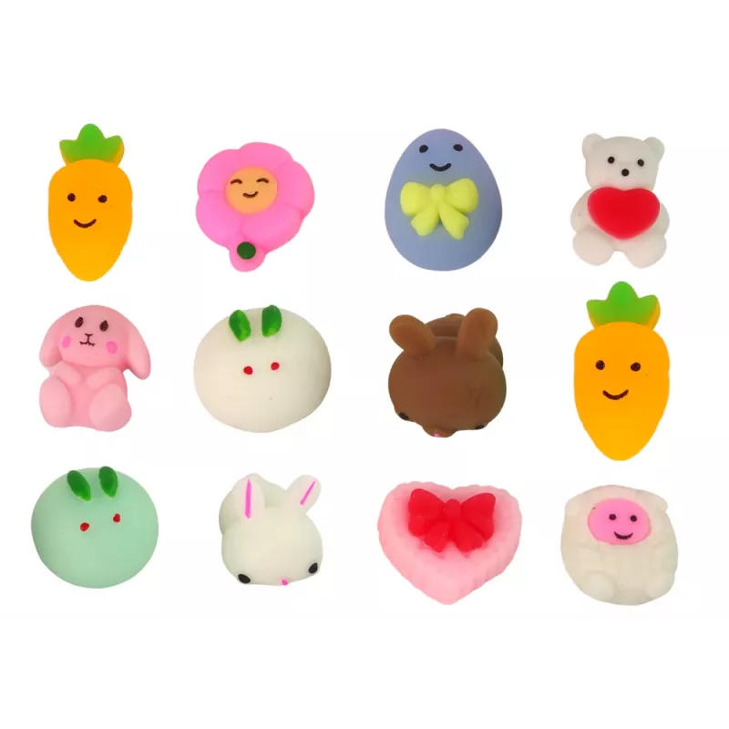 LEAN TOYS uova di Pasqua squishy coniglio giocattolo 12 pezzi