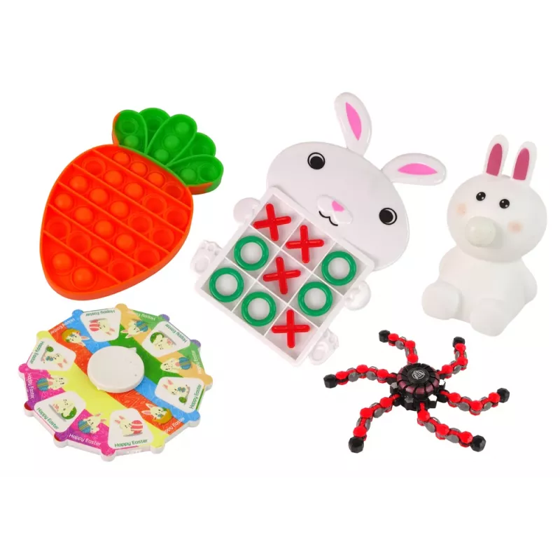 LEAN TOYS Pasqua set giocattoli antistress fidget 24 elementi