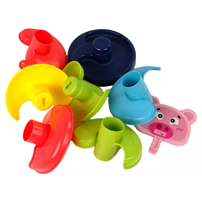 LEAN TOYS pista didattica a sfere 6 livelli coniglietto cestino ordinatore