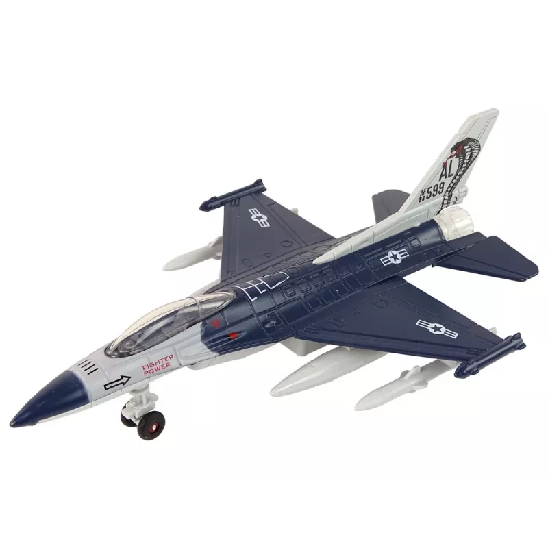 LEAN TOYS aereo a frizione luci suoni 1:72 Navy