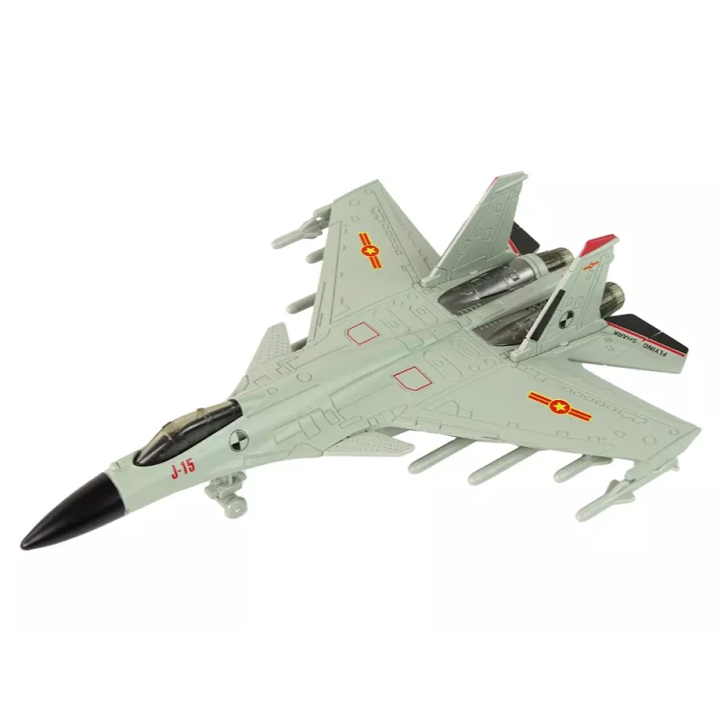LEAN TOYS 15410 aereo da combattimento a frizione grigio 1:72