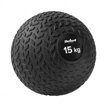 Rebel Active Slam Ball 15 kg 23 cm nero - palla medica per forza e riabilitazione