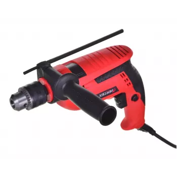 VERTEX VWU710 Trapano a percussione 710W con mandrino a corona 13mm, 0-2800 giri/min, 0-44800 BPM, regolazione velocità, rotazione destra/sinistra, impugnatura ausiliaria, asta di profondità
