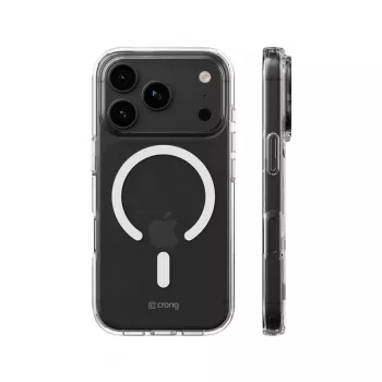 Crong Clear MAG Cover - Custodia MagSafe per iPhone 18 Pro / 17 Pro (trasparente)