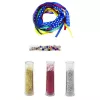 LEAN TOYS Set creativo bracciali con nastro glitter fai da te, 10 bracciali, da 6 anni
