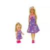 LEAN TOYS set passeggino per bambola con accessori – passeggino rosa con bambola morbida, biberon, coperta e borsa