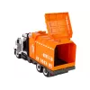 LEAN TOYS camion della spazzatura da montare e smontare con accessori arancione