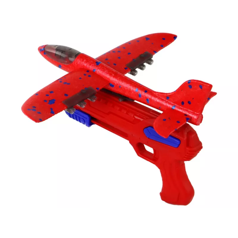 LEAN TOYS pistola spara bolle di sapone aereo rossa